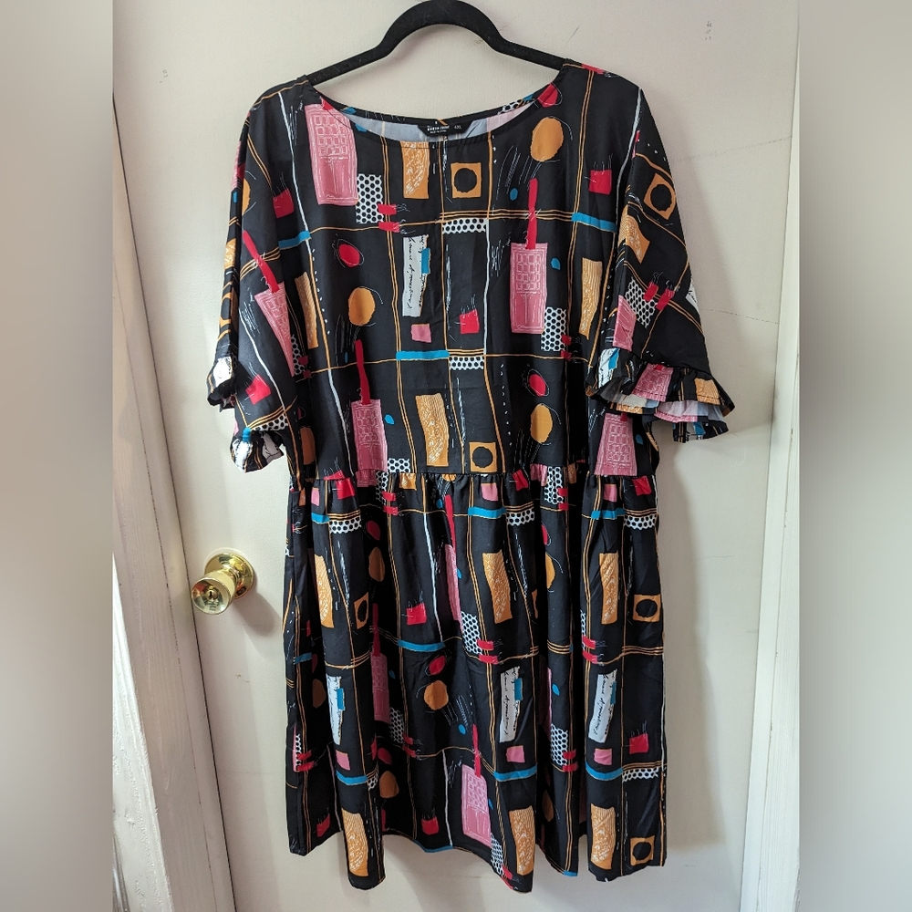 Colorful Geometrical Abstract Dress